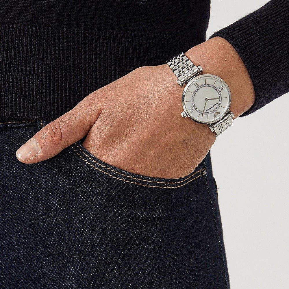 Emporio Armani AR1908 Classic Mother Of Pearl Dial Ladies Watch Emporio Armani AR1908 Classic Mother Of Pearl Dial Ladies Watch
